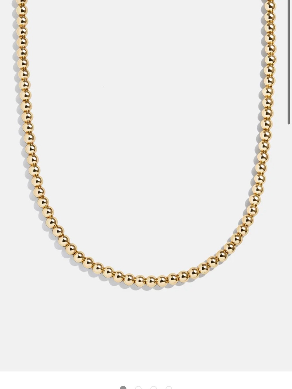 BaubleBar Gold Bead Station Necklace